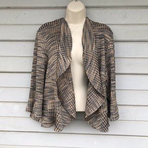DN Design Jacket 24W Ruffled Cropped Career